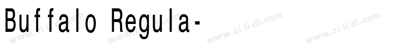 Buffalo Regula字体转换